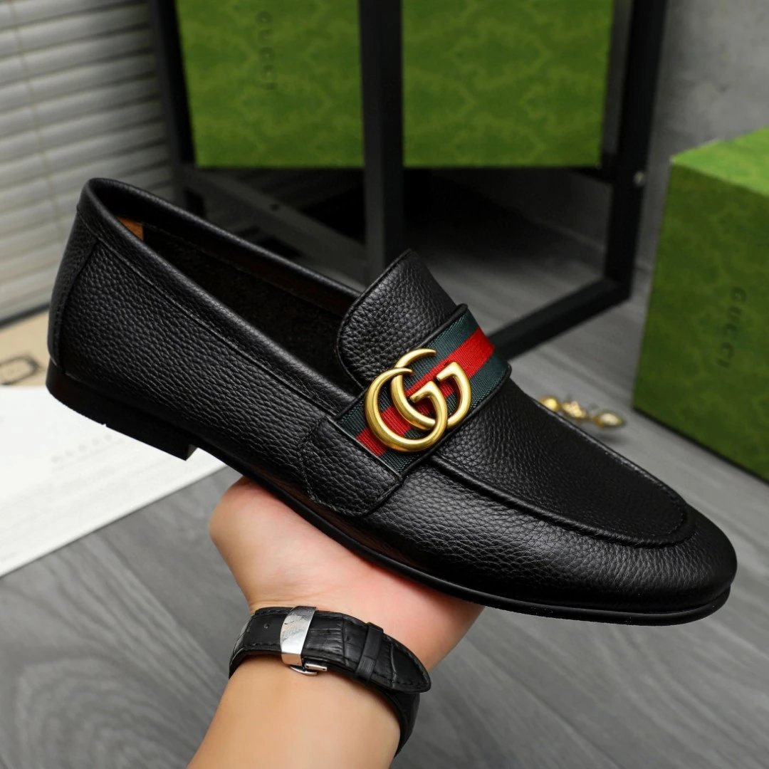 Gucci Horsebit Loafer Black Leather Loafers - 5