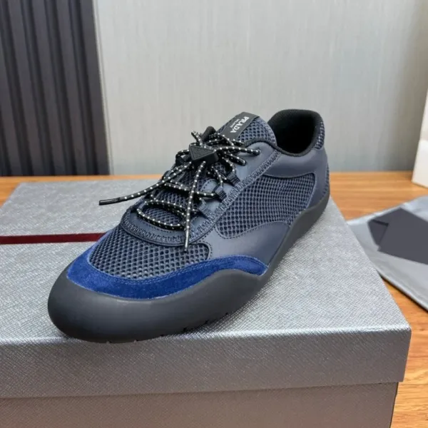 Prada Re-Nylon Mesh Sneakers Navy and Blue - 1