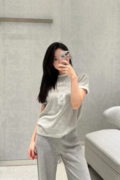 Dior Christia Dio Paris Ringer T-Shirt Gray - 5