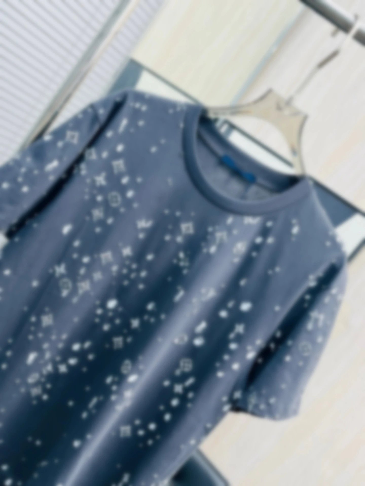 Louis Vuitton Monogram Splash Print T-Shirt Navy - 7