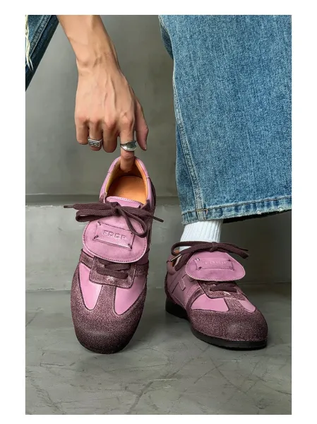 Design FOCP Purple Glitter Panel Sneakers - 5