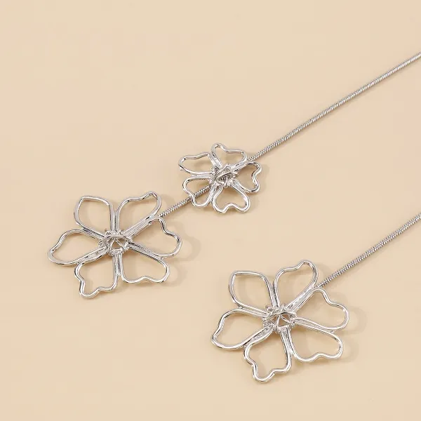 Design Abstract Two-Tone Choker Necklace Jewelry - 27