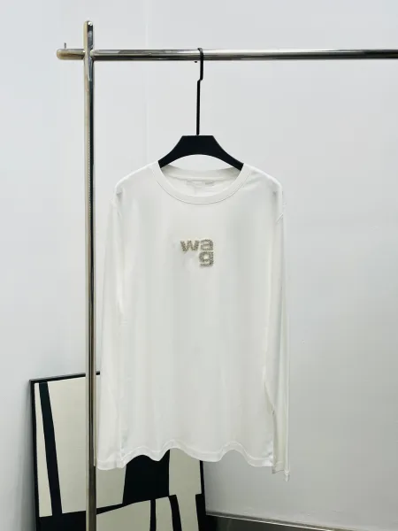 Alexander Wang Wa9 Embellished Black Long-Sleeve T-Shirt - 4