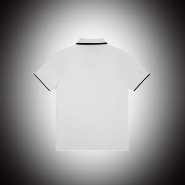 Design Classic White Polo with Black Trim Polo Tops Polo - 7
