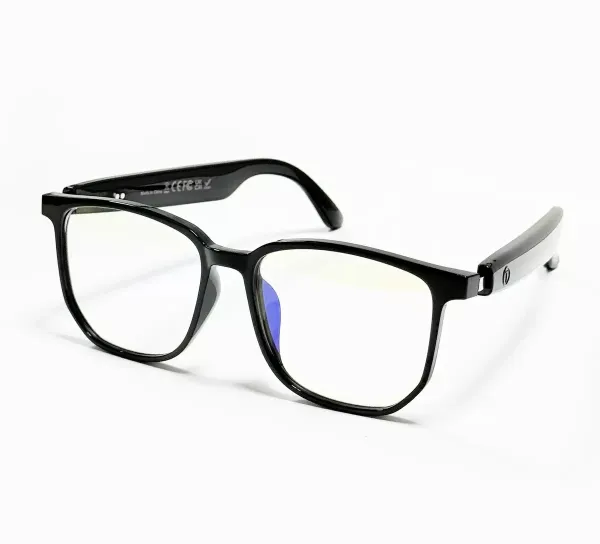 Design Rectangular Blue Light Blocking Optical Glasses Black Eyewear - 1
