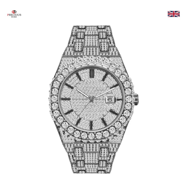 Design Precious Duke All-Black Pave Crystal Watch Watches - 20
