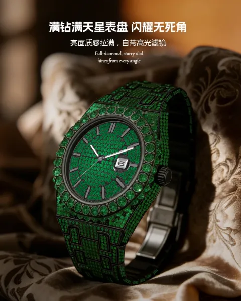 Design Precious Duke All-Black Pave Crystal Watch Watches - 7