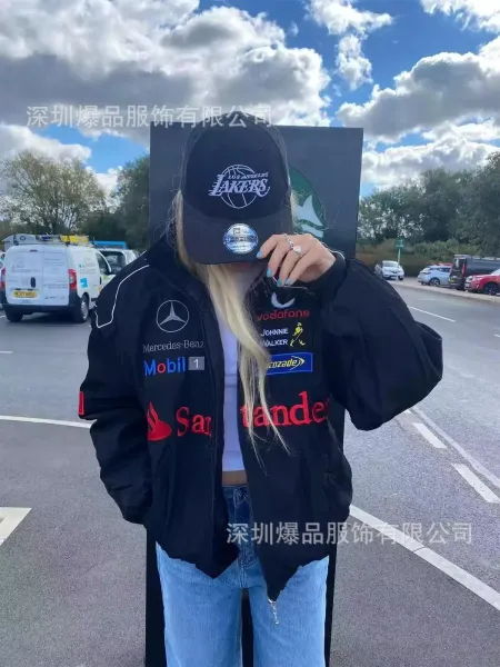 Design McLaren Mercedes-Benz F1 Team Inspired Racing Jacket Multicolor Outerwear - 24