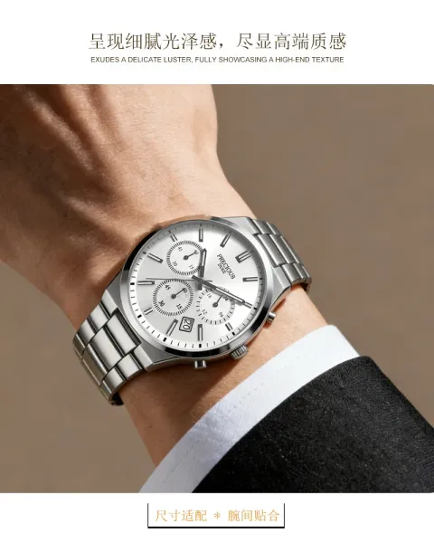 Design Precious Duke Chronograph Silver Stainless Steel Watch Watches - 9
