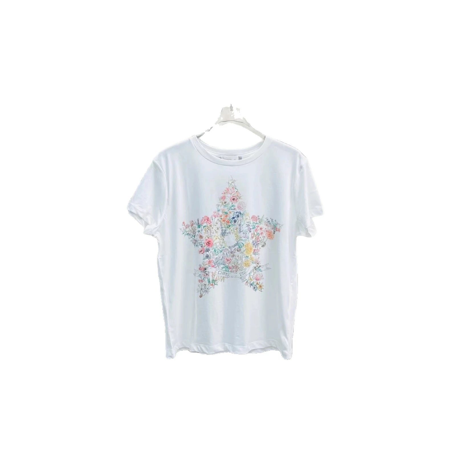 Floral Print White T-Shirt Olive Green Pleated Skirt Casual Outfit