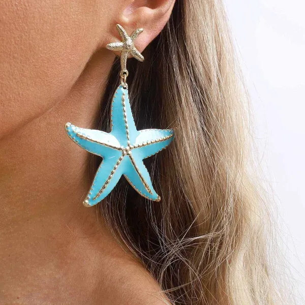 Design Fish Charm Drop Earrings Gold Silver Multicolor Jewelry - 26