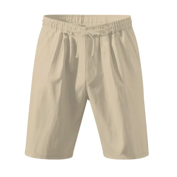 Design Drawstring Waist Shorts White - 59