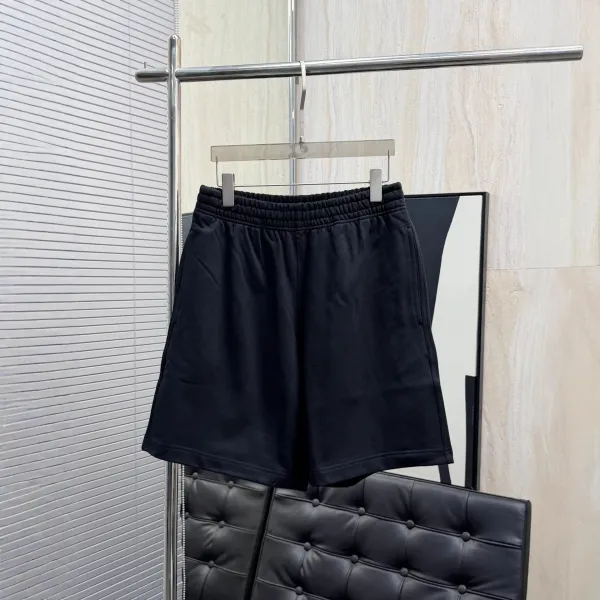 Design Classic Elastic Waist Shorts Black - 4