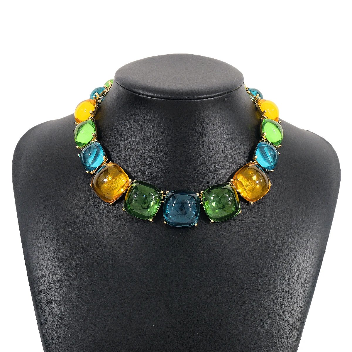 Yellow + Green + Blue Necklace