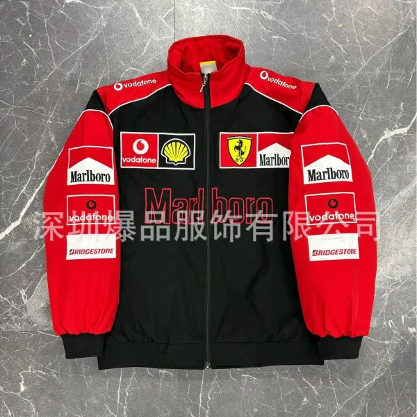 Design McLaren Mercedes-Benz F1 Team Inspired Racing Jacket Multicolor Outerwear - 28