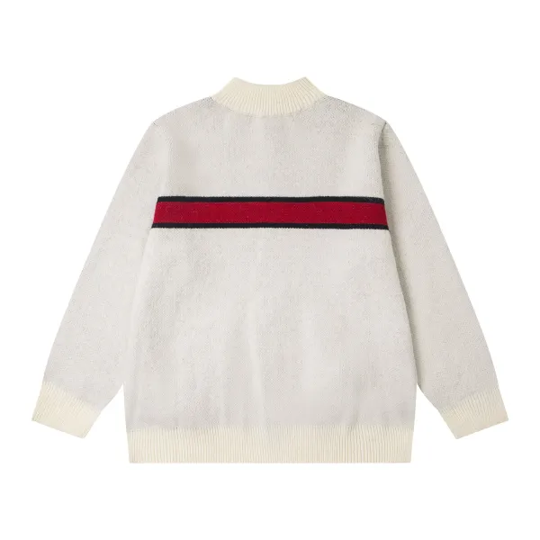 Corteiz Cross Stripe Knit Cardigan Beige Outerwear.cardigan - 4
