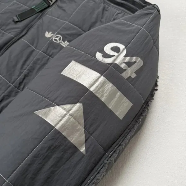 Design Mercedes-AMG Petronas Formula One Team Racing Jacket Black Outerwear Jacket - 33