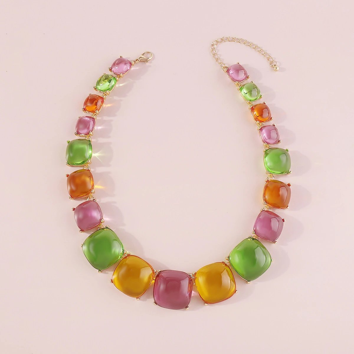 Design Statement Crystal Gradient Necklace Jewelry - 24