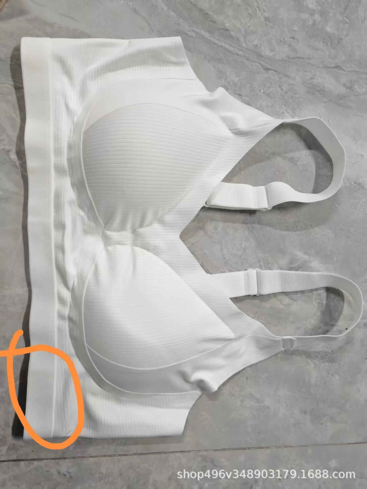 Design Seamless Ribbed Nude Wireless Bralette Underwear - 14