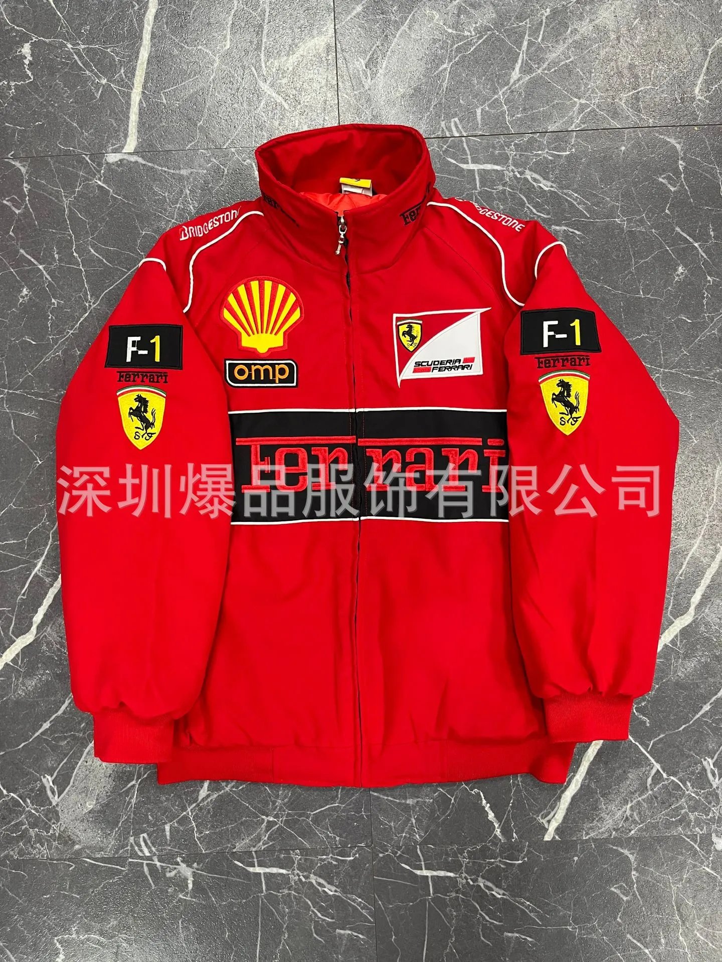 Design McLaren Mercedes-Benz F1 Team Inspired Racing Jacket Multicolor Outerwear - 36
