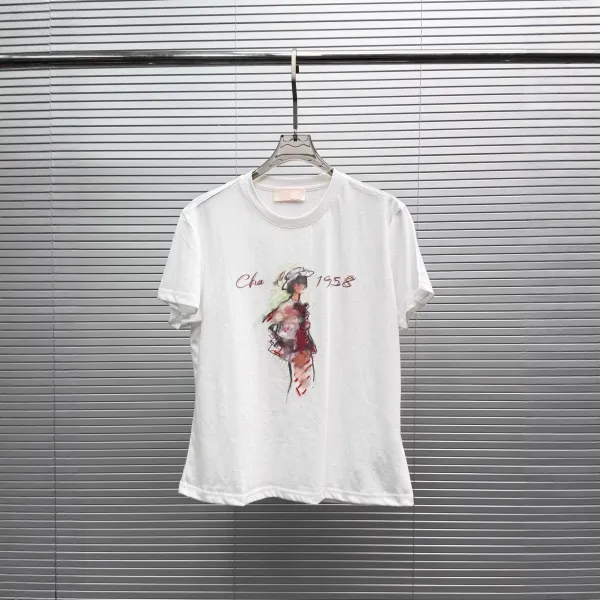 Design Cha 1958 Illustration White T-Shirt - 3