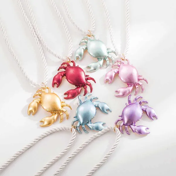Design Starfish Pendant Necklace with Red Resin Beads Jewelry - 29