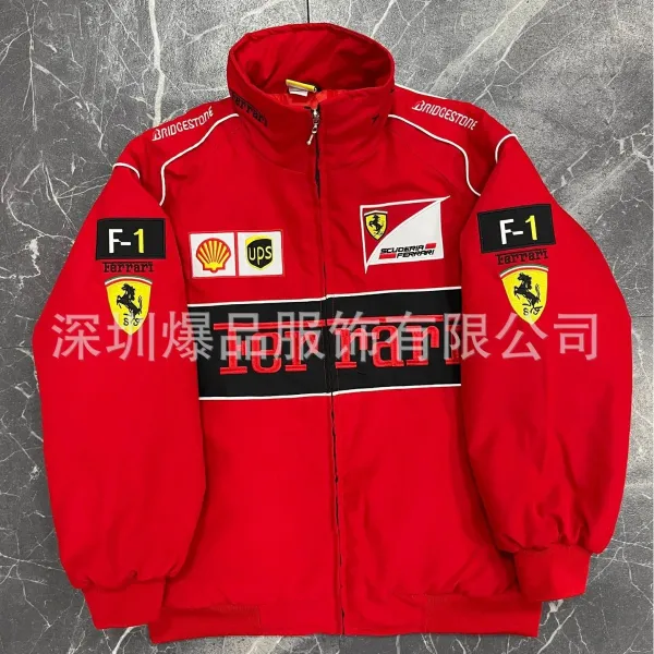 Design McLaren Mercedes-Benz F1 Team Inspired Racing Jacket Multicolor Outerwear - 40