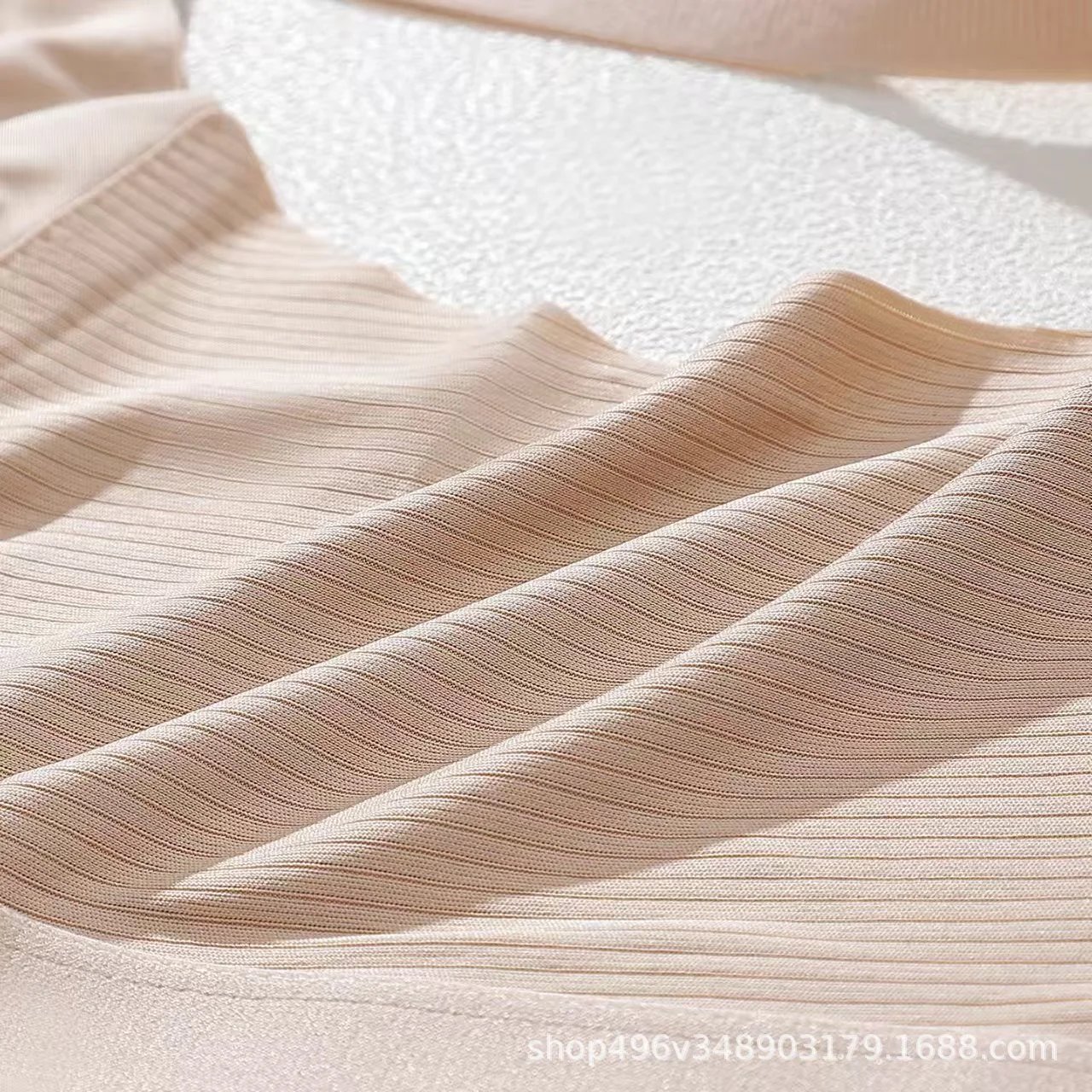 Design Seamless Ribbed Nude Wireless Bralette Underwear - 24