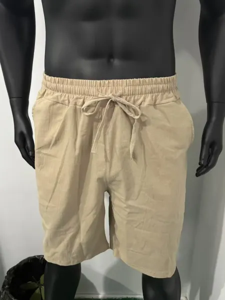 Design Drawstring Waist Shorts White - 65