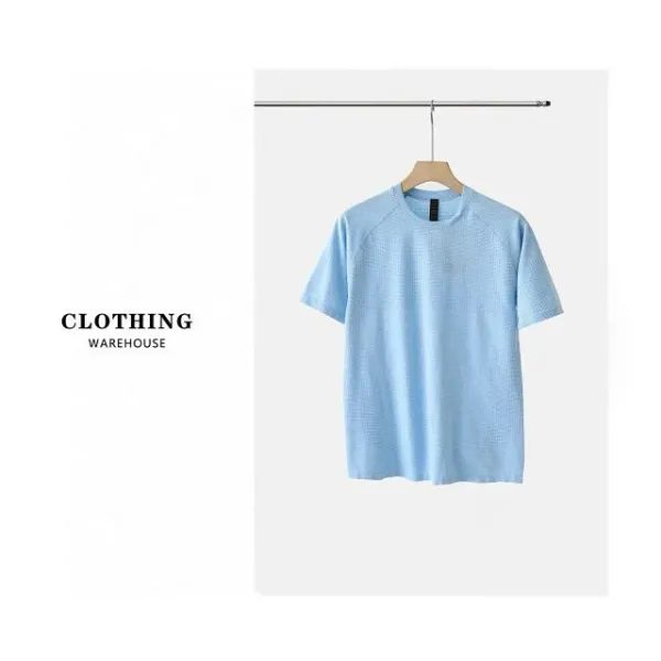 Design Textured Performance T-Shirt Gray - 35