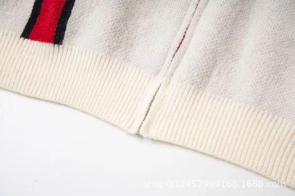 Corteiz Cross Stripe Knit Cardigan Beige Outerwear.cardigan - 13