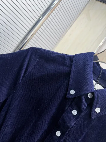 Miu Miu Corduroy Shirt Dress Navy - 8