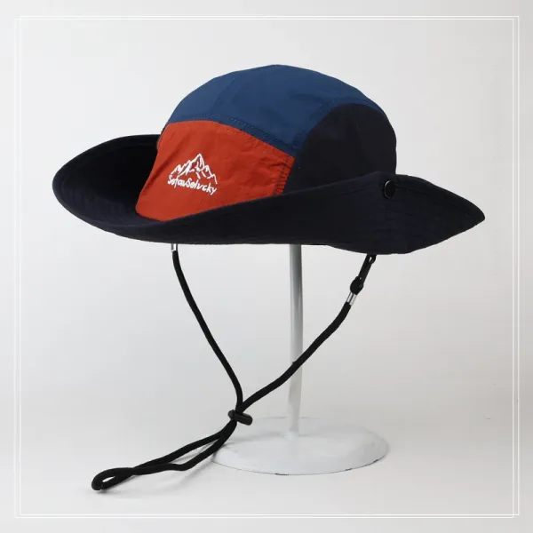 Human Made Bucket Hat Olive Brown Yellow Patchwork - 8