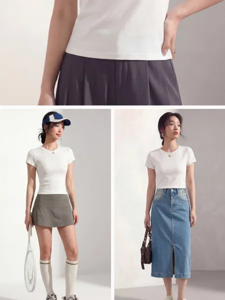 Design Nanlan Apparel 0 Polyester Regular Fit T-Shirt Gray T-Shirts - 26