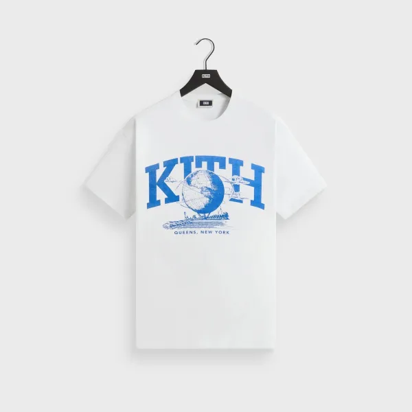 Kith Queens New York Arch Globe T-Shirt White - 1
