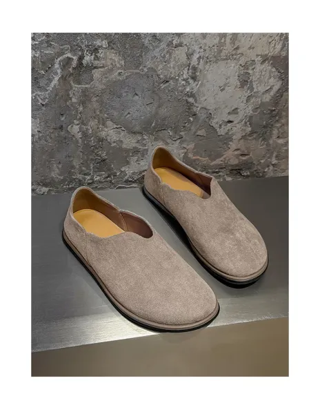 Design Slip-On Loafers White Textured Fabric Casual Shoes - 17