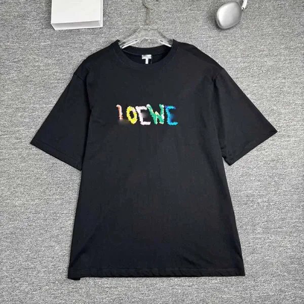 Loewe Pixelated Logo Black T-Shirt - 1