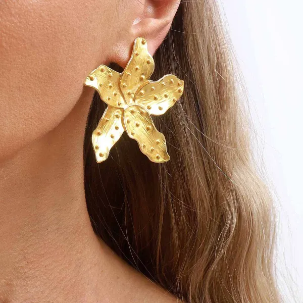 Design Fish Charm Drop Earrings Gold Silver Multicolor Jewelry - 28