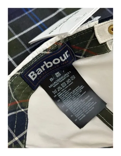 Burberry Barbour Corduroy Brim Baseball Cap Olive / Brown and Cream / Navy Hats - 24