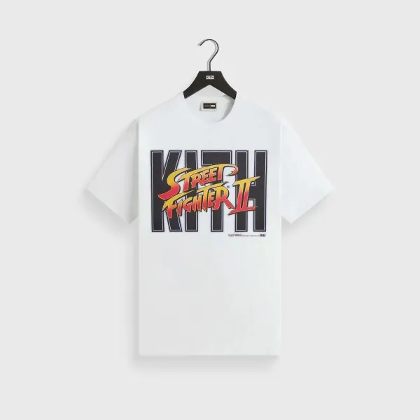 Kith x Capcom Street Fighter II Graphic T-Shirt White - 1