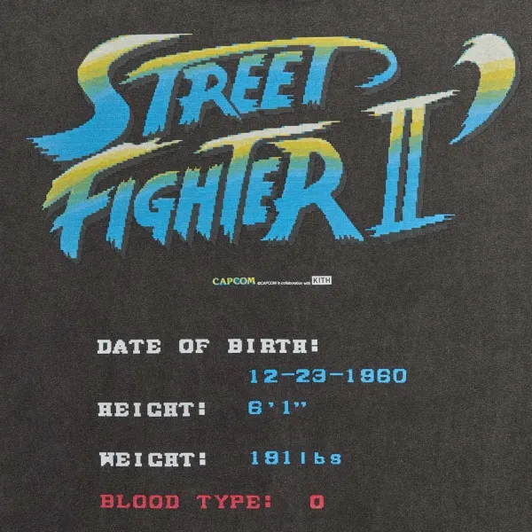 Kith x Capcom Street Fighter II Champion Edition Ryu Black T-Shirt - 24