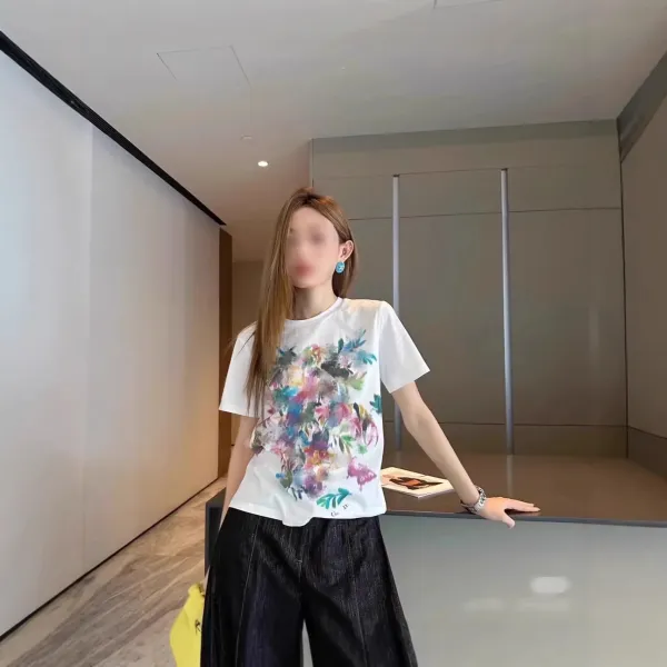 Dior Floral Print White T-Shirt - 3