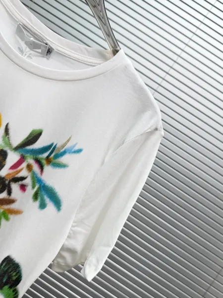 Dior Floral Print White T-Shirt - 9