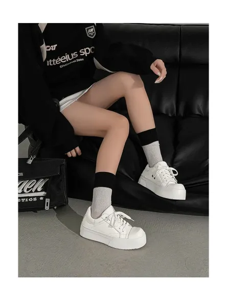 Design Chunky Platform Sneakers White - 5