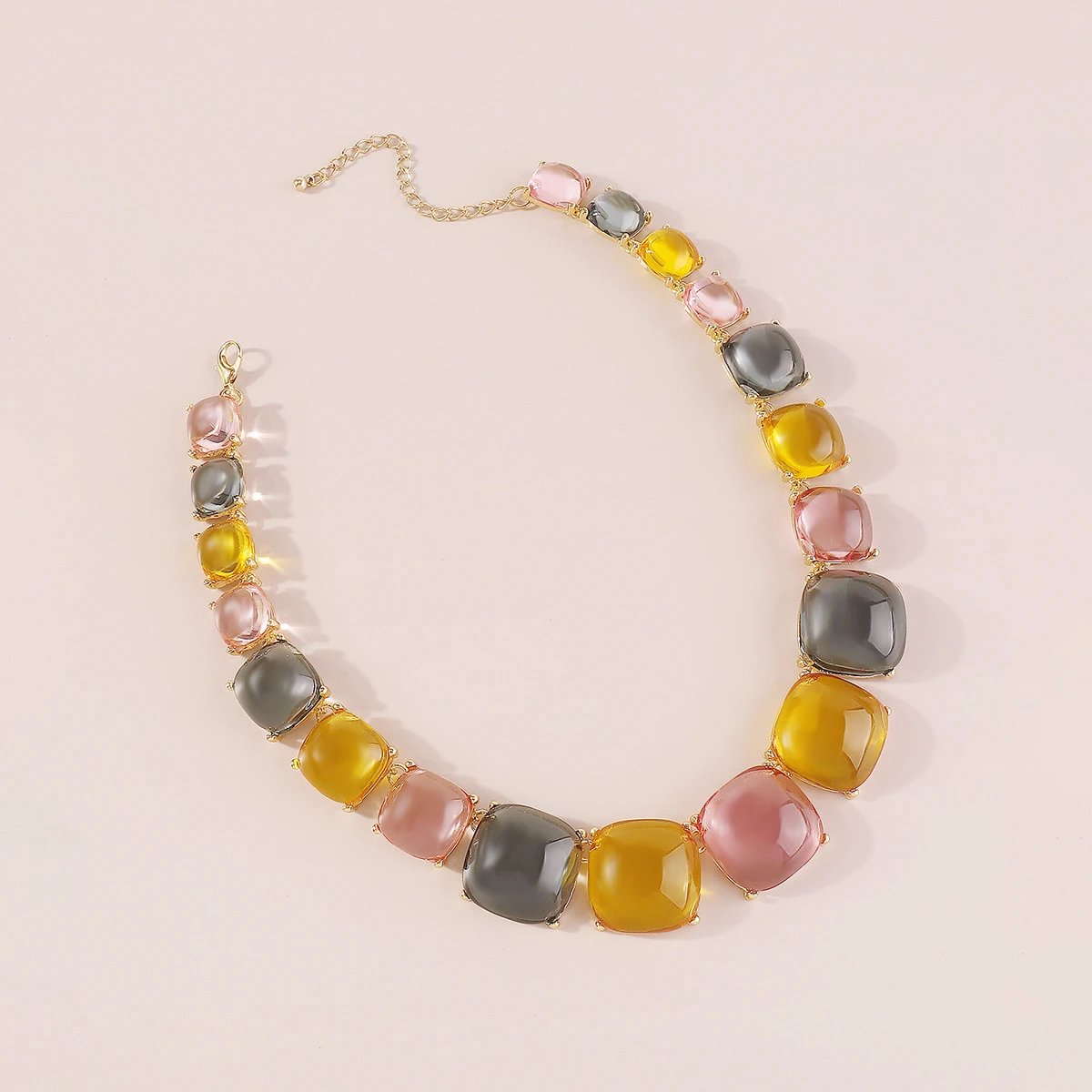 Design Statement Crystal Gradient Necklace Jewelry - 21