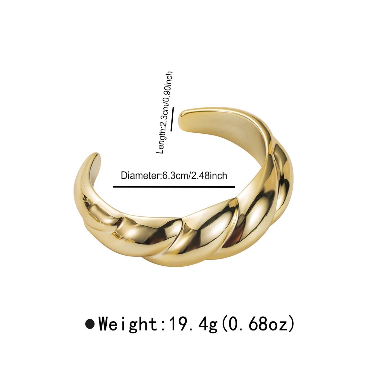 B3463 Gold Twisted Texture