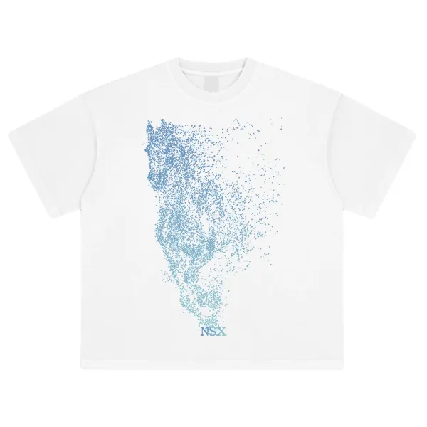Design NOTSEXx Particle Wolf Long Sleeve T-Shirt Black T-Shirts - 26