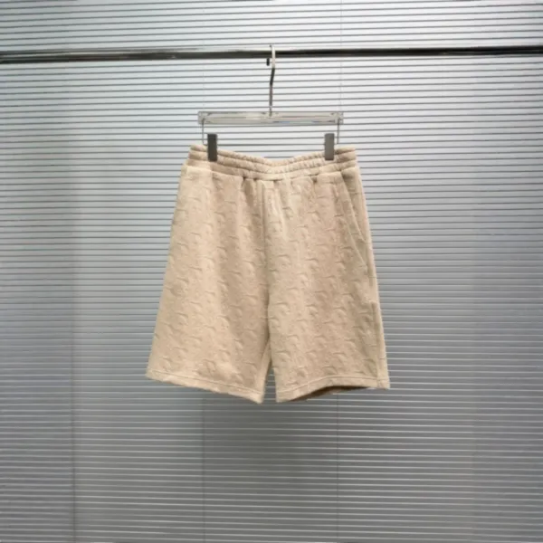 Design Embossed Pattern Navy Shorts - 3