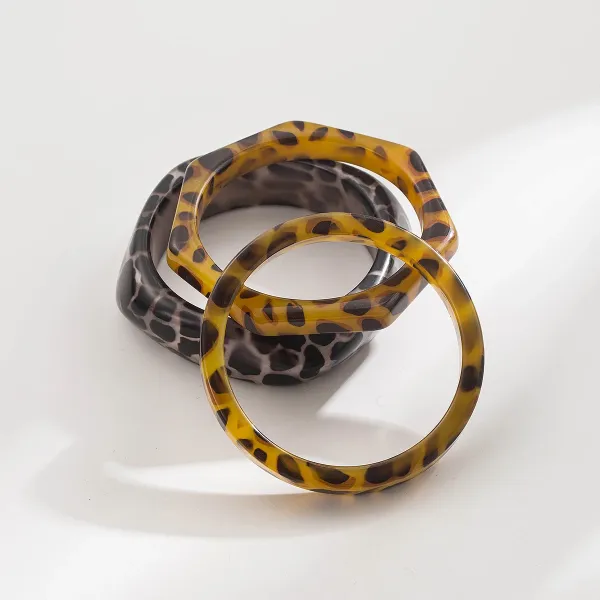 Design Studded Two-Tone Cuff Bracelet Gold Silver Jewelry - 42