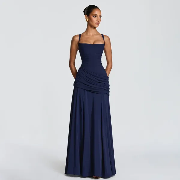 Design Ruched Strapless Gown Black Formal Dress - 16